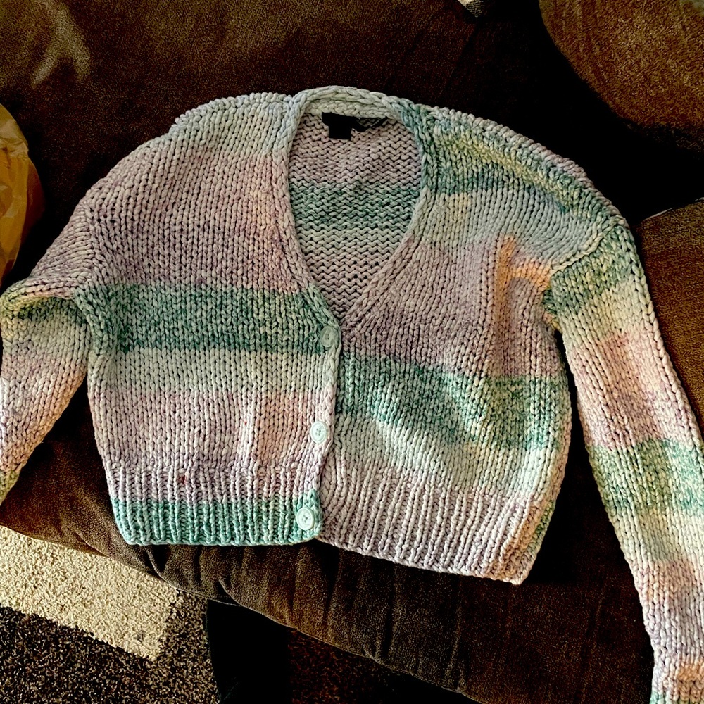 360sweater multicolor cropped sweater